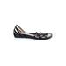 Sudini Sandals: Slip On Wedge Feminine Black Solid Shoes - Women's Size 10 - Almond Toe