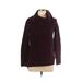 Calvin Klein Turtleneck Sweater: Burgundy Tops - Women's Size Small