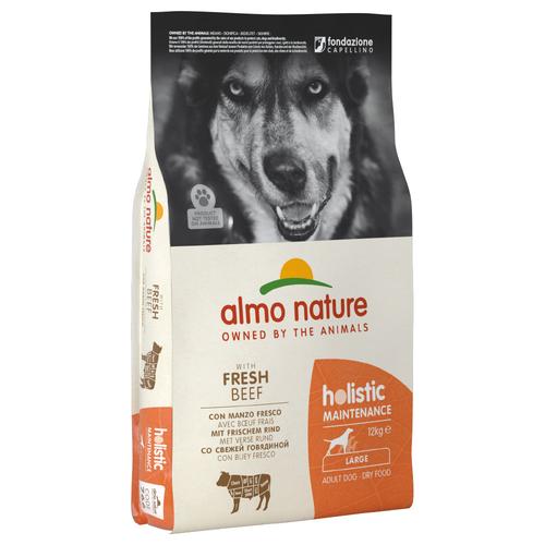 12kg Holistic: Adult Rind & Reis Large Almo Nature Hundefutter Trocken – 1kg gratis!