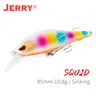 Jerry Squid Sea Minnow esche da pesca immersioni profonde Jerkbait affondamento esche 85mm 10.8g