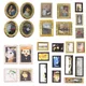 Miniature Vintage Frame Mural Wall Painting For Dollhouse Dolls House Living Room Bedroom Furniture