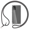 Custodia per Google Pixel 8 7 Pro 6 8A Pixel7 9 Cavo a tracolla Catena Cordino Collana Spalla Tracolla Morbida copertura in TPU trasparente