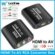 1080P HDMI-compatible To RCA AV Composite Converter Adapter HDMI To AV Audio Video Adapter HDMI2AV