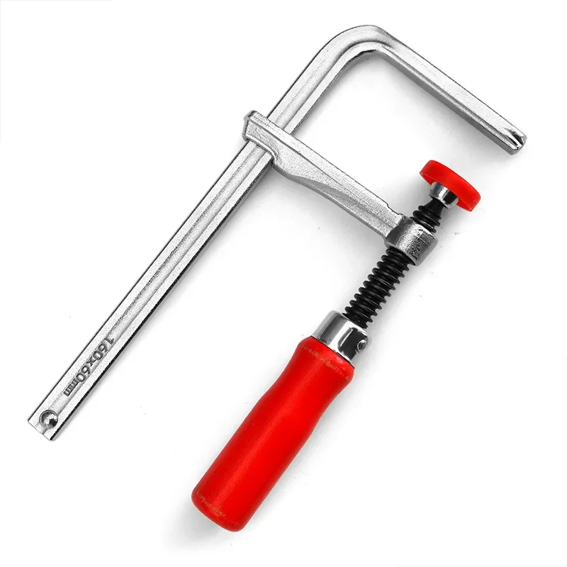 Allsome Morsetti per binario guida con manico in legno da 120-300 mm con braccio ad azione a vite per tavolo MFT per la lavorazione del legno e binario da taglio