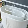 Stendibiancheria asciugatura a spirale foglio salvaspazio organizzatore salvaspazio in ferro bianco