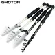 Ghotda Short Telescopic Lure Fishing Rod 1.6M 1.8M 2.1M 2.4M Portable Carbon Fiber White/Black