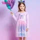 Vikita Mädchen Schmetterling Pailletten Kleider Kinder lila Prinzessin Mesh Tüll elegante Hochzeit