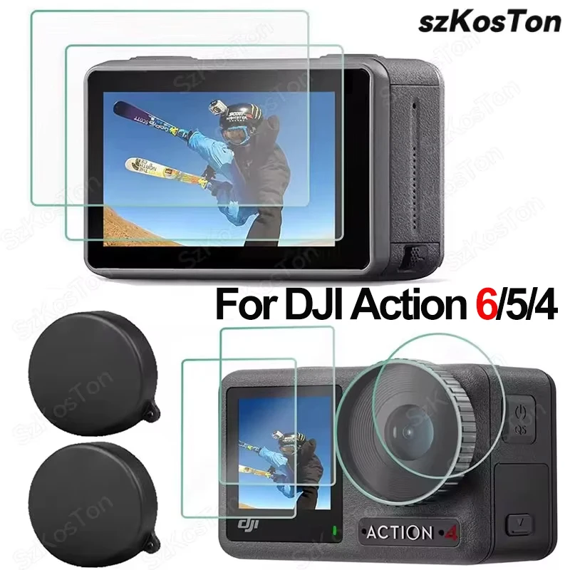 Silikon Kamera Objektiv Staub Abdeckung Für DJI OSMO Action 6 4 5 Pro Gehärtetem Film Schutz Lagerung Tasche Für Action 5 4 6 zubehör Image