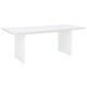 Table de salle à manger en bois blanc 200x75cm