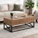 43.31" Luxury Coffee Table with Two Drawers, Industrial Coffee Table