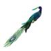 11" Regal Peacock Purple and Green Bird Clip-On Christmas Ornament