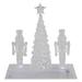 9" LED Lighted Icy Crystal Nutcracker and Christmas Tree Decoration