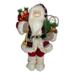 18" Standing Santa Christmas Figure with Snow Shoes and Fur Boots