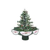 2.5' Pre-Lit Musical Snowing Artificial Christmas Tree - White LED Lights