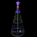 4' Multi-Color LED Lighted Show Cone Christmas Tree Outdoor Decoration