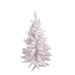 3' Medium Flocked Madeline Pink Spruce Artificial Christmas Tree Unlit