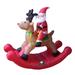 4' Airblown Inflatable Rocking Reindeer & Santa Lighted Christmas Yard Art Decor