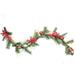 6' Grapevine and Pine with Red Ball Ornaments Artificial Christmas Garland - Unlit