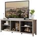 WESOME TV Console Cabinet Entertainment Center, Large TV Stands with Shelves for 80 inch TVs Display - M