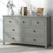 48.42" Solid Wood 7-Drawer Double Dresser, Wide Chest of Drawers