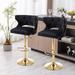 Modern/Luxury Velvet Bar Stools With Back and Footrest-Adjustable Height