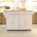 Rolling Kitchen Island with 2 Storage Cabinet and Drawers Portable Carts with Side Wine Rack, Standing Coffee Bar Table