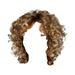 NEGJ Women s Short Curly Hair Mixed With Golden Headband Suitable For Women s Wigs Blonde Wig High Temperature Silk Black Brown Wig Closure Hair Bundles Lace Frontal Elastic Band for Lace Frontal Melt