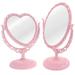 NUOLUX 2Pcs Vanity Mirror Desk Mirror Makeup Mirror Dressing Table Mirror 360Â° Swivel Desktop Mirror