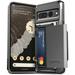 VRS Design Phone Case for Google Pixel 7 Pro [Damda Glide Pro] Sturdy Semi Auto Card [4 Cards] Wallet Phone Case (Groove Metal Black)