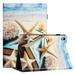 TECH CIRCLE Wallet Case For iPad Mini 6 8.3 2021 PU Leather Folio Smart Stand Case with Pencil Holder Auto Wake Sleep Hand Strap Magnectic Cover Starfish