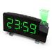 LADAEN Radio Electronic Alarm Clock with FM76-108 Band Radio & High-Quality Speakers for Living Room Bedroom Use Green