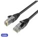 QualGear QG-CAT6O-CCA-150FT-BLK CAT 6 High Speed Internet and Ethernet Cable for Outdoors - Weatherproof 24AWG Up to 1 Gbps 250MHz Gold Plated Contacts RJ45 CCA Black - 150ft