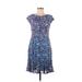 Eva Franco Casual Dress: Blue Dresses - Women's Size 8