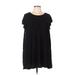 Alya Casual Dress - Shift: Black Solid Dresses - Women's Size Large