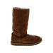 Ugg Australia Boots: Brown Solid Shoes - Women's Size 6 - Round Toe