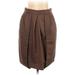 Essentials by ABS Casual Skirt: Brown Bottoms - Women's Size 14