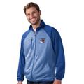 Men's G-III Sports by Carl Banks Blue New York Rangers Runners Raglan Full-Zip Track Jacket