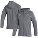 Men's adidas Gray Kansas Jayhawks Sideline Tiro21 Windbreaker Full-Zip Hooded Jacket