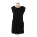 Old Navy Cocktail Dress - Shift Scoop Neck Short sleeves: Black Print Dresses - Women's Size Medium