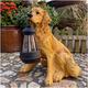Golden Retriever Outdoor Statue with Solar Lights, Realistic Dog Garden Statues Light, Outdoor Home Garden Decoration Windproof Lamp