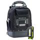 Pro Pac Tech Pac MC Blackout Backpack 18L Tool Bag with 500 Lumen Inspection Light | 18 Litre | Professional Tradesman Heavy Duty Toolbag | Unilite & Veto | Black Waterproof