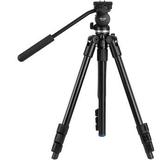 Slik Pro AL-324 Tripod with SVH-520 Fluid Head Kit (Black) 613-379