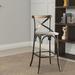 Veale Yahir Bar Stool, counter stool, counter height stools Wood/Metal in Brown Laurel Foundry Modern Farmhouse® | Wayfair
