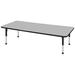 Factory Direct Partners 72" x 30" Rectangular Classroom Table Laminate in Gray | 30 W in | Wayfair 10027-GYBK