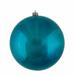 The Holiday Aisle® Holiday Décor Ball Ornament Plastic in Blue | 8" | Wayfair 81EBBF6BDA714094938988DBBA990ED9
