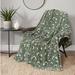 Lucky Brand Daisy Plush Throws Microfiber/Polyester in Green | 70 H x 50 W in | Wayfair LBW021620