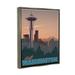 Stupell Industries Visit Washington Urban Metropolis Space Needle Landmark by David Owens Illustration | 31 H x 25 W x 1.7 D in | Wayfair