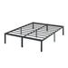 Alwyn Home Dunphy 14" Steel Bed Frame Compatible w/ Headboard Metal in Black | California King | Wayfair EFD20BA865284FD9A953E126B5253101