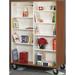 Stevens ID Systems Mobile Double-Sided Bookshelf - 48"W Book Cart Wood in Brown | Wayfair 80103 Z67-041