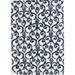 Blue/White 84 x 61 x 1.5 in Area Rug - Alcott Hill® Caralina Floral Machine Woven Area Rug in White/Blue | 84 H x 61 W x 1.5 D in | Wayfair